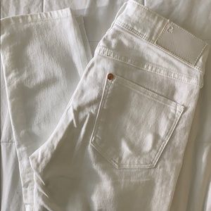 H&M White Super Skinny Super Low Waist H&M &Denim